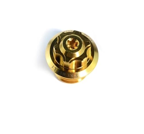 Legierung TC4 Motorrad M20p2.5/1.5 M24p2.0 M27p3. M30P1. Öldeckelschraube passend(Gold,M27p3.0) von NMQUETYAN