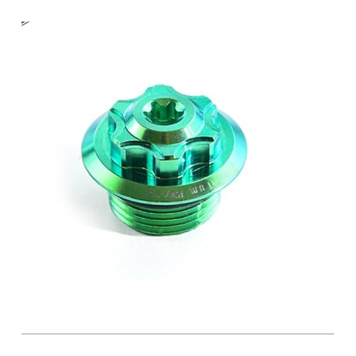 Legierung TC4 Motorrad M20p2.5/1.5 M24p2.0 M27p3. M30P1. Öldeckelschraube passend(Green,M20p1.5) von NMQUETYAN