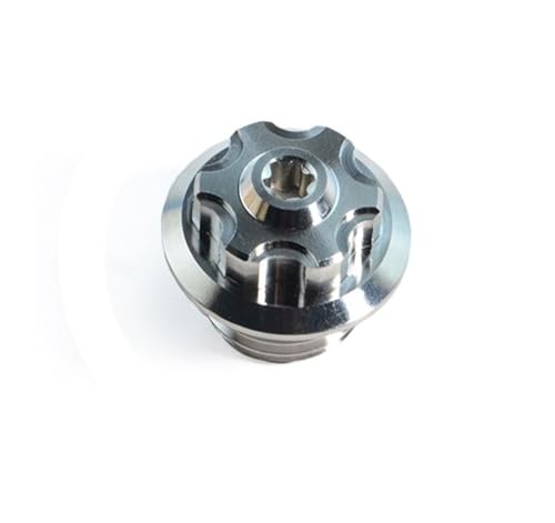 Legierung TC4 Motorrad M20p2.5/1.5 M24p2.0 M27p3. M30P1. Öldeckelschraube passend(Silver,M27p3.0) von NMQUETYAN