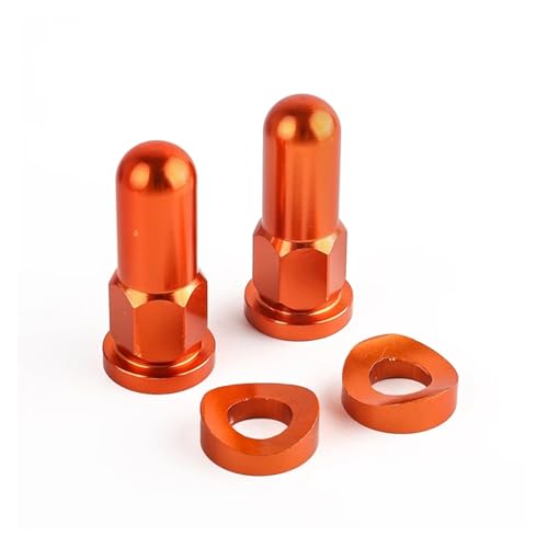 Motocross Felge Kontermutter Unterlegscheibe Kit for TE FE TC FC SX XC YZ WR KX RMZ(Orange 1Set A) von NMQUETYAN