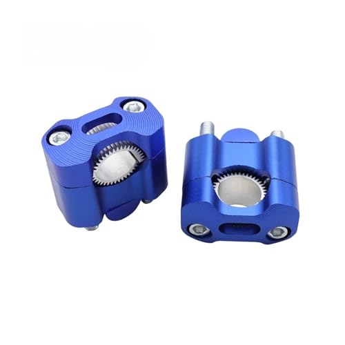 Motorrad 22mm 28mm Lenker Klemme Lenker Steigleitungen Adapter Bar Klemmen Universal(Blue) von NMQUETYAN