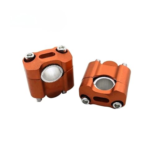 Motorrad 22mm 28mm Lenker Klemme Lenker Steigleitungen Adapter Bar Klemmen Universal(Orange) von NMQUETYAN