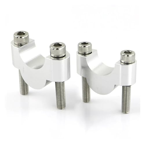 Motorrad-Lenkererhöhungen, 22 mm, 7/8 Zoll, Fat Mount-Steigleitungen for R1200R F800ST F700GS F650G F650CS G650GS R1100GS R1150GS R850GS(Silver Riser 20mm) von NMQUETYAN