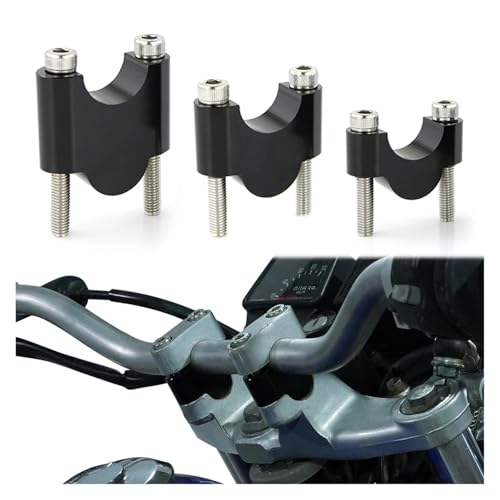 Motorrad-Lenkererhöhungen, 22 mm, 7/8 Zoll, Fat Mount-Steigleitungen for R1200R F800ST F700GS F650G F650CS G650GS R1100GS R1150GS R850GS(Silver Riser 40mm) von NMQUETYAN