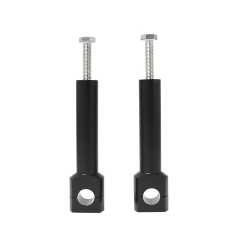 Universal 22MM 25MM Motorrad Lenker Steigleitungen Mount Clamp Adapter(Flat 22MM Black) von NMQUETYAN