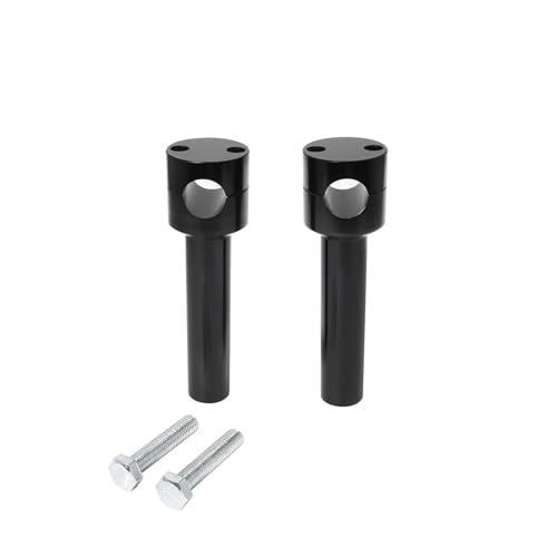 Universal 22MM 25MM Motorrad Lenker Steigleitungen Mount Clamp Adapter(Round 22MM Black) von NMQUETYAN