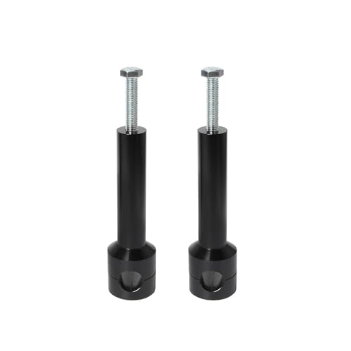 Universal 22MM 25MM Motorrad Lenker Steigleitungen Mount Clamp Adapter(Round 25MM Black) von NMQUETYAN