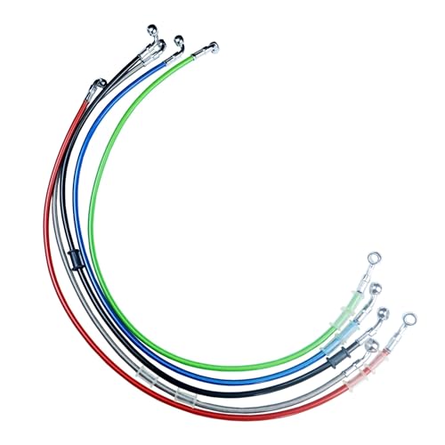 Universal 400 bis 2200 mm Motorrad hydraulisch verstärkt Bremskupplung Ölschlauch Leitungsrohr for Rennrad(1400mm) von NMQUETYAN