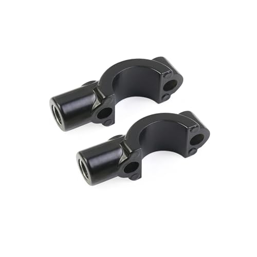 Universal 7/8 "22mm Hebel Spiegel Halter Bremse/Kupplung Master Zylinder Klemme Halterung Abdeckung Befestigung Sitz M10 Schrauben Basis Unterstützung(Black) von NMQUETYAN