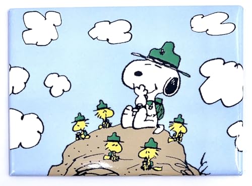 NMR Brands Peanuts Beagle Scouts Woodstock und Snoopy Magnet für Kühlschränke, Büro, Whiteboards und Spind-Dekorationen, 6,3 x 8,9 cm NMR Brands Peanuts Beagle Scouts Woodstock und Snoopy Magnet für Kühlschränke, Büro, Whiteboards und Spind-Dekorationen, 6,3 x 8,9 cm von NMR BRANDS