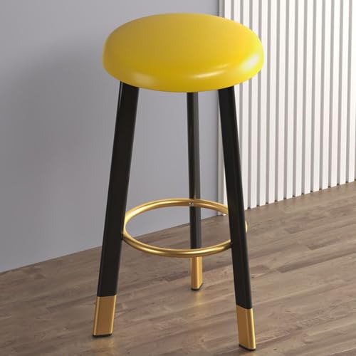 NMVAWIPT 2 Barhocker Aus Technischem Stoff/Ölwachsleder Mit Holzrahmen, Armlose Thekenhöhe for Küche Und Esszimmer(Color 2,H60cm) von NMVAWIPT