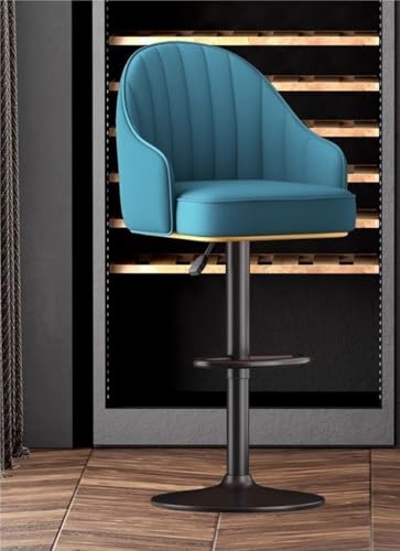 NMVAWIPT 2 STÜCKE Drehbare Verstellbare Barhocker PU Leder Thekenhocker Mit Rückenlehne for Küche Pub Esszimmer(Color 3) von NMVAWIPT