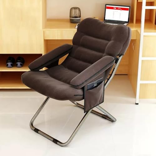 NMVAWIPT 2 Stück - Bequemer Stoffsessel for Schlafzimmer, Moderner Lounge-Lese-Sessel, Verstellbare Rückenlehne, Armlehnen, for Das Wohnzimmer Im Wohnheim(Dark Brown) von NMVAWIPT