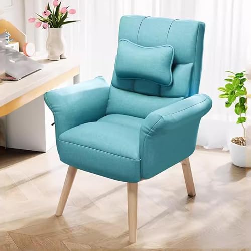NMVAWIPT 2 Stück - Ergonomischer Computer-Sofastuhl Mit Verstellbarer Hoher Rückenlehne, Moderner Wohnzimmer-Relaxsessel, Büro-Rückenlehne Arm- Und Lendenwirbelstütze(Bird Blue/a) von NMVAWIPT