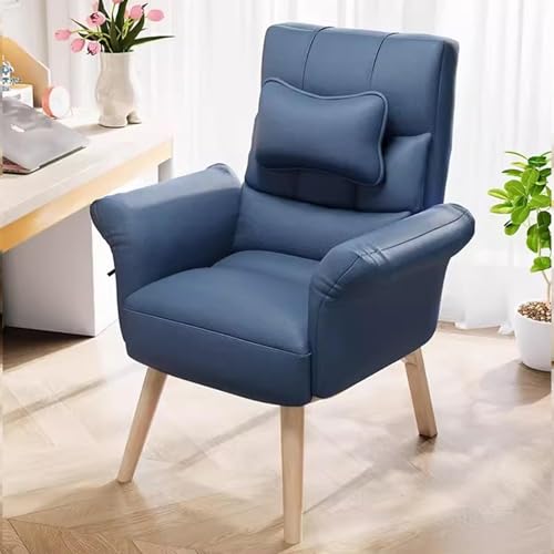NMVAWIPT 2 Stück - Ergonomischer Computer-Sofastuhl Mit Verstellbarer Hoher Rückenlehne, Moderner Wohnzimmer-Relaxsessel, Büro-Rückenlehne Arm- Und Lendenwirbelstütze(Dark Blue/B) von NMVAWIPT