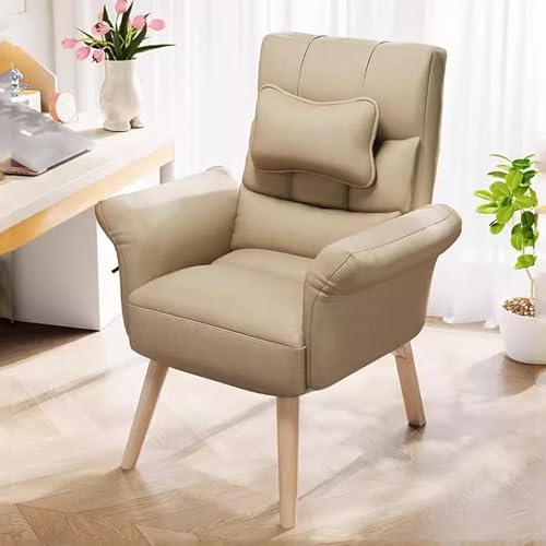 NMVAWIPT 2 Stück - Ergonomischer Computer-Sofastuhl Mit Verstellbarer Hoher Rückenlehne, Moderner Wohnzimmer-Relaxsessel, Büro-Rückenlehne Arm- Und Lendenwirbelstütze(Khaki/a) von NMVAWIPT