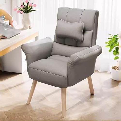 NMVAWIPT 2 Stück - Ergonomischer Computer-Sofastuhl Mit Verstellbarer Hoher Rückenlehne, Moderner Wohnzimmer-Relaxsessel, Büro-Rückenlehne Arm- Und Lendenwirbelstütze(Light Grey/a) von NMVAWIPT