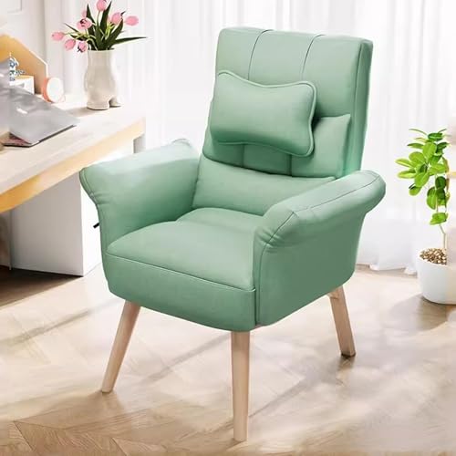 NMVAWIPT 2 Stück - Ergonomischer Computer-Sofastuhl Mit Verstellbarer Hoher Rückenlehne, Moderner Wohnzimmer-Relaxsessel, Büro-Rückenlehne Arm- Und Lendenwirbelstütze(Mint Green/a) von NMVAWIPT