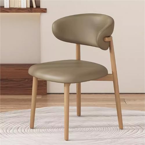 NMVAWIPT 2 Stück Esszimmerstühle Aus Massivholz, Gepolstert, Mid-Century Modern, Küchenstühle, Retro-Akzentstuhl Kunstleder(Color 3) von NMVAWIPT