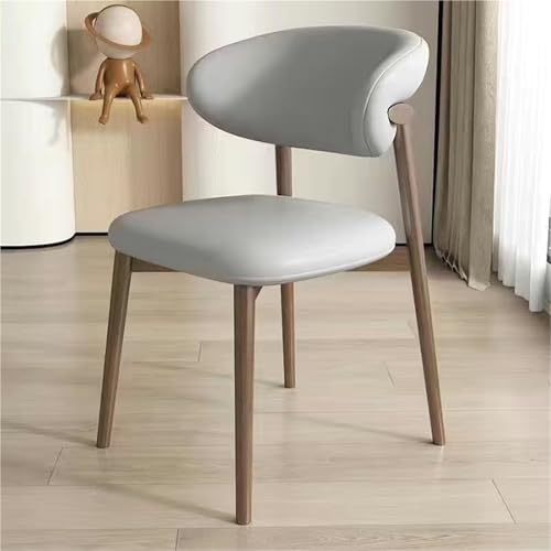 NMVAWIPT 2 Stück Esszimmerstühle Aus Massivholz, Gepolstert, Mid-Century Modern, Küchenstühle, Retro-Akzentstuhl Kunstleder(Color 8) von NMVAWIPT