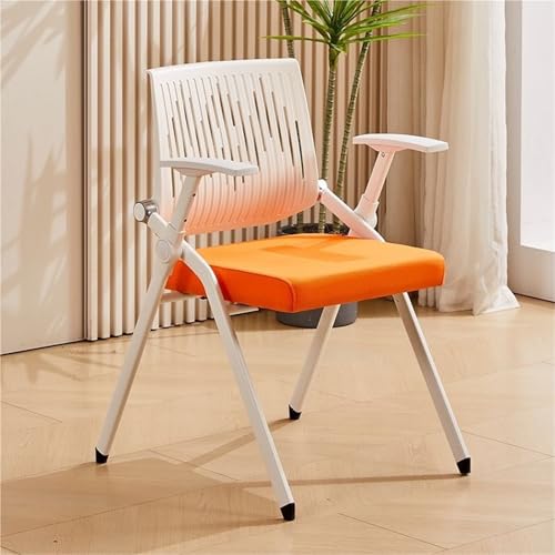 NMVAWIPT 2 Stück - Klappbarer Bürostuhl, Stapelbarer Ergonomischer Gästestuhl for Konferenz, Arbeitszimmer, Empfang(Color 5) von NMVAWIPT