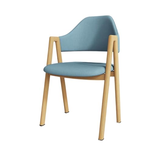 NMVAWIPT 2 Stück - Mid-Century Modern Esszimmerstuhl, Gepolsterter Sessel Mit Beinen Aus Massivholz, Sitzfläche PU-Leder for Esszimmer Und Küche(Color 4) von NMVAWIPT