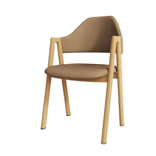 NMVAWIPT 2 Stück - Mid-Century Modern Esszimmerstuhl, Gepolsterter Sessel Mit Beinen Aus Massivholz, Sitzfläche PU-Leder for Esszimmer Und Küche(Color 5) von NMVAWIPT