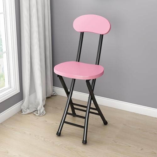 NMVAWIPT 2 Stück - Moderner Barhocker Im Bauernhausstil, Balkonstuhl, Bürostuhl, Picknickstuhl Im Freien, Esszimmer-Klappstuhl, Fußstütze, Loungesessel for Den Innenbereich(Pink) von NMVAWIPT
