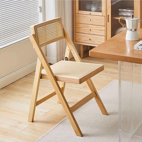 NMVAWIPT 2 Stück - Moderner Klappstuhl Aus Massivholz Mit Offener Rückenlehne for Den Heimgebrauch Im Wohn- Und Esszimmer(Non-upholstered,E) von NMVAWIPT