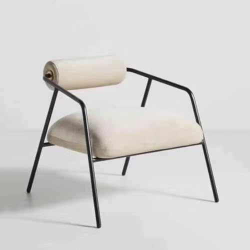 NMVAWIPT 2 Stück - Moderner Minimalistischer Akzentstuhl, Eisenrahmen, Wohnzimmer-Loungesessel for Schlafzimmer, Café(Color 3) von NMVAWIPT