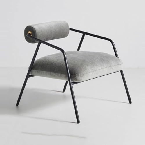 NMVAWIPT 2 Stück - Moderner Minimalistischer Akzentstuhl, Eisenrahmen, Wohnzimmer-Loungesessel for Schlafzimmer, Café(Color 4) von NMVAWIPT