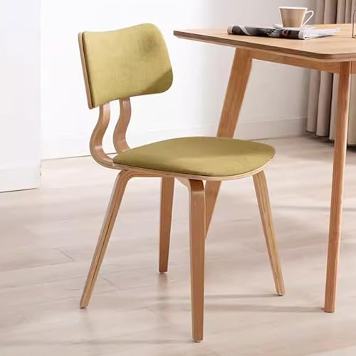 NMVAWIPT 2 Stück - Nordische Holzstühle Ohne Rückenlehne for Das Esszimmer In Der Küche, Moderner Akzentstuhl, Gepolsterter Sitz(Green/B) von NMVAWIPT