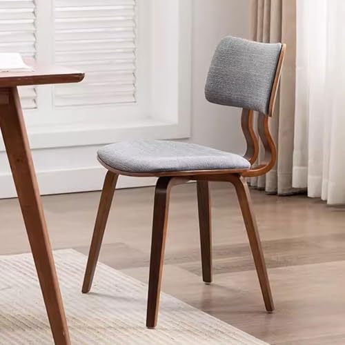 NMVAWIPT 2 Stück - Nordische Holzstühle Ohne Rückenlehne for Das Esszimmer In Der Küche, Moderner Akzentstuhl, Gepolsterter Sitz(Grey/a) von NMVAWIPT