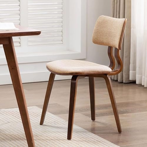 NMVAWIPT 2 Stück - Nordische Holzstühle Ohne Rückenlehne for Das Esszimmer In Der Küche, Moderner Akzentstuhl, Gepolsterter Sitz(Khaki/a) von NMVAWIPT