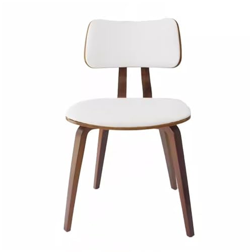 NMVAWIPT 2 Stück - Nordische Holzstühle Ohne Rückenlehne for Das Esszimmer In Der Küche, Moderner Akzentstuhl, Gepolsterter Sitz(White/a) von NMVAWIPT
