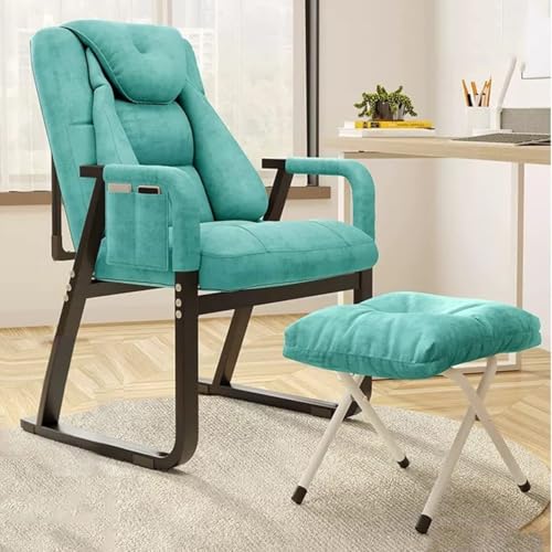 NMVAWIPT 2 Stück – Schlafsessel for Den Innenbereich, Akzente for Die Wohnzimmerlounge Mit Ottomane, Ergonomische Arbeitsstühle, Lesesessel for Das Schlafzimmer Im Wintergarten(Mint Green) von NMVAWIPT