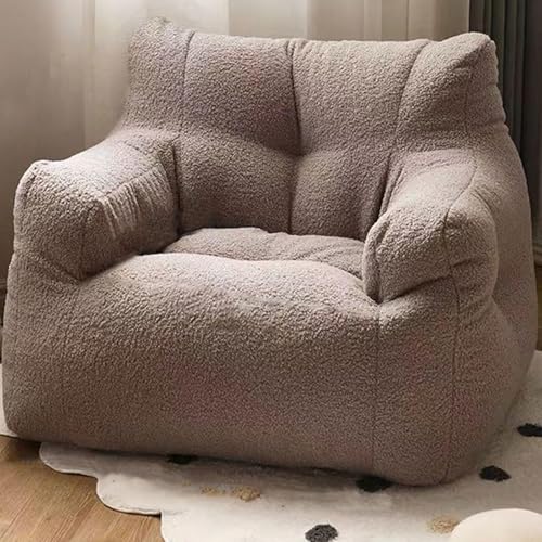 NMVAWIPT 2 Stück – Sitzsäcke, Ultraweicher Sofasessel, Flauschige Lammwolle, Riesig, Mit Seitentasche, Bequem for Schlafzimmer, Wohnzimmer Und Büros(Gray) von NMVAWIPT