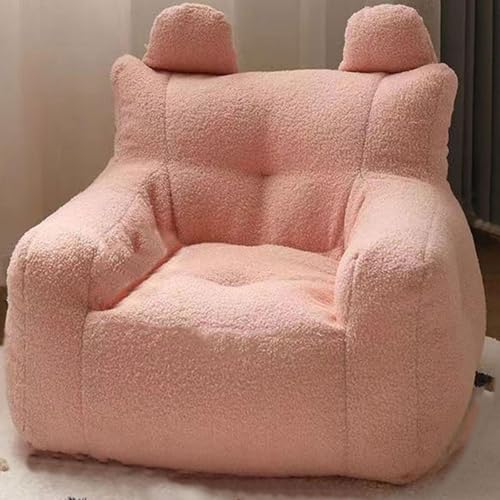 NMVAWIPT 2 Stück – Sitzsäcke, Ultraweicher Sofasessel, Flauschige Lammwolle, Riesig, Mit Seitentasche, Bequem for Schlafzimmer, Wohnzimmer Und Büros(Pink) von NMVAWIPT