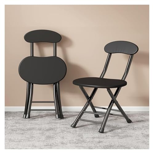 NMVAWIPT 2 Stücke 30in Faltbare Barhocker Holz Sitz Stuhl for Büro Wohnzimmer(Black) von NMVAWIPT