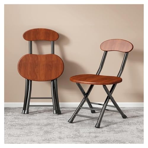 NMVAWIPT 2 Stücke 30in Faltbare Barhocker Holz Sitz Stuhl for Büro Wohnzimmer(Brown) von NMVAWIPT
