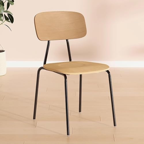 NMVAWIPT 2 Stücke Moderne Holz Esszimmerstühle for Veranstaltungen Büro Hochzeit Party, Industrielle Komfortable Lounge Stuhl Mit Metall Rahmen Event(Color 6) von NMVAWIPT