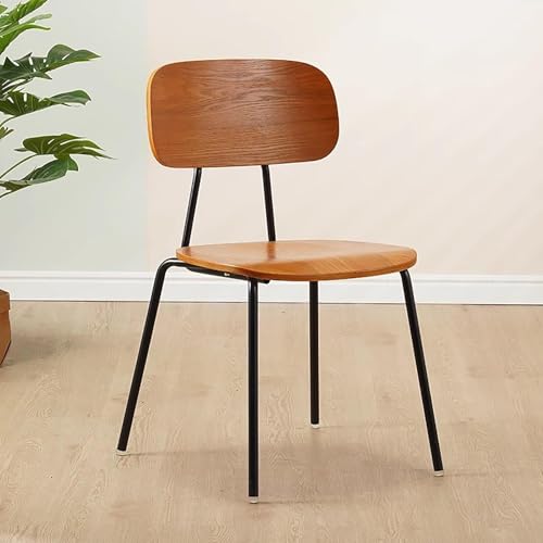 NMVAWIPT 2 Stücke Moderne Holz Esszimmerstühle for Veranstaltungen Büro Hochzeit Party, Industrielle Komfortable Lounge Stuhl Mit Metall Rahmen Event(Color 7) von NMVAWIPT