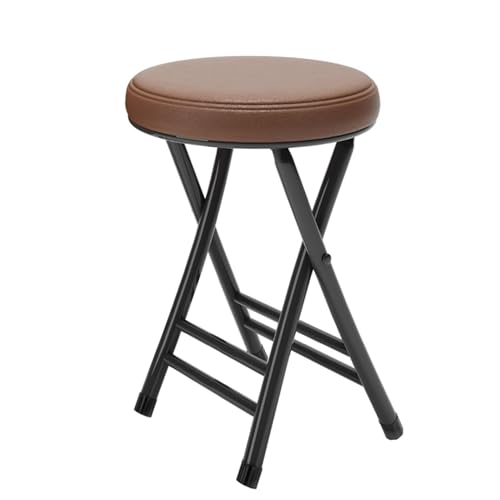 NMVAWIPT 2er-Pack 20" Klappbare Barhocker Mit Fußstütze for Küche Und Esszimmer(Brown) von NMVAWIPT
