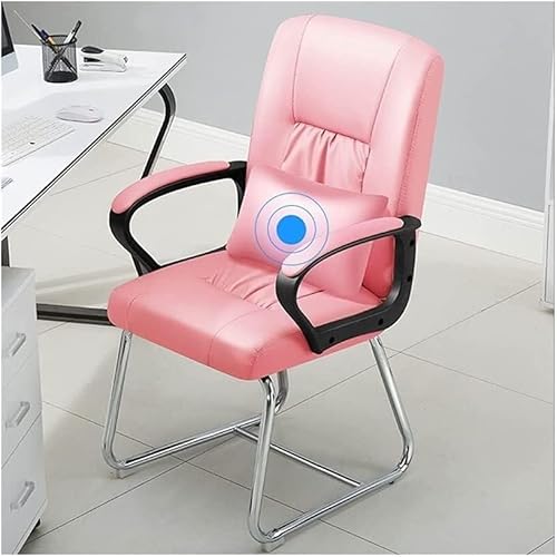 NMVAWIPT 2er-Pack Bürostühle Aus PU-Kunstleder – Ergonomische Schreibtischstühle Mit Armlehnen, Dicken Kissen Und Fester Unterstützung for Zuhause, Büro Oder Arbeitszimmer(E5) von NMVAWIPT