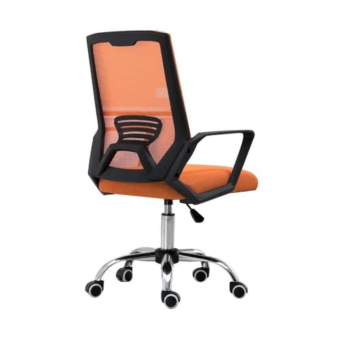 NMVAWIPT 2er-Pack Ergonomische Netz-Drehbürostühle Mit Einstellbarer Höhe for Den Heim-, Wohnheim-, Arbeitsbereich- Und Computerspiele(Orange) von NMVAWIPT