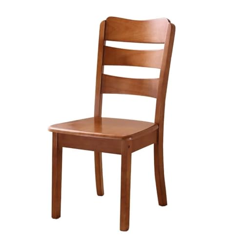 NMVAWIPT 2er-Pack Esszimmerstühle Aus Massivholz, Stuhl Mit Gepolsterter Rückenlehne Natürlichem Gummibaumholz, Sitzhöhe 42 cm(Style2) von NMVAWIPT
