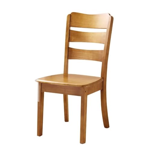 NMVAWIPT 2er-Pack Esszimmerstühle Aus Massivholz, Stuhl Mit Gepolsterter Rückenlehne Natürlichem Gummibaumholz, Sitzhöhe 42 cm(Style4) von NMVAWIPT
