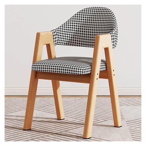NMVAWIPT 2er-Pack Esszimmerstühle Aus Massivholz Mit Gepolstertem Stoffsitz – Sessel Im Landhaus- Und Nordischen Stil for Küche, Zimmer Oder Wohnzimmer(Style2) von NMVAWIPT