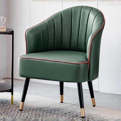 NMVAWIPT 2er-Pack Esszimmerstühle Im Mid-Century-Stil Mit Sitzfläche Aus PU-Leder Und Metallbeinen, Ergonomisches Design for Zimmer, Küche Oder Büro(Dark Green) von NMVAWIPT