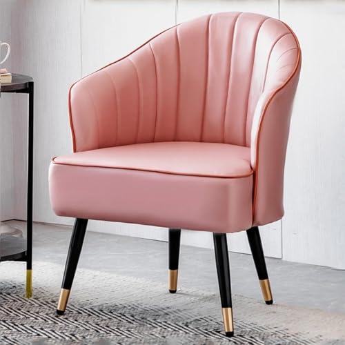 NMVAWIPT 2er-Pack Esszimmerstühle Im Mid-Century-Stil Mit Sitzfläche Aus PU-Leder Und Metallbeinen, Ergonomisches Design for Zimmer, Küche Oder Büro(Pink) von NMVAWIPT